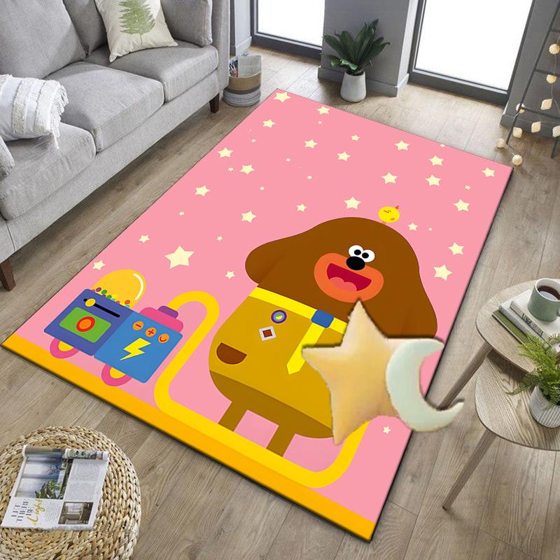 Cute Du-ggee Adventure Office Rug Chair Mat, Game Carpet, Suitable for Front Door, Bedroom, Living Room, Desk, Holiday Gift