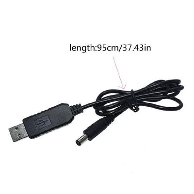 USB To DC5.5x2.1mm Power Regulator Charging Cable Cord 5V To 9/5/12V Voltage Step Up Converter Cable Booster Line