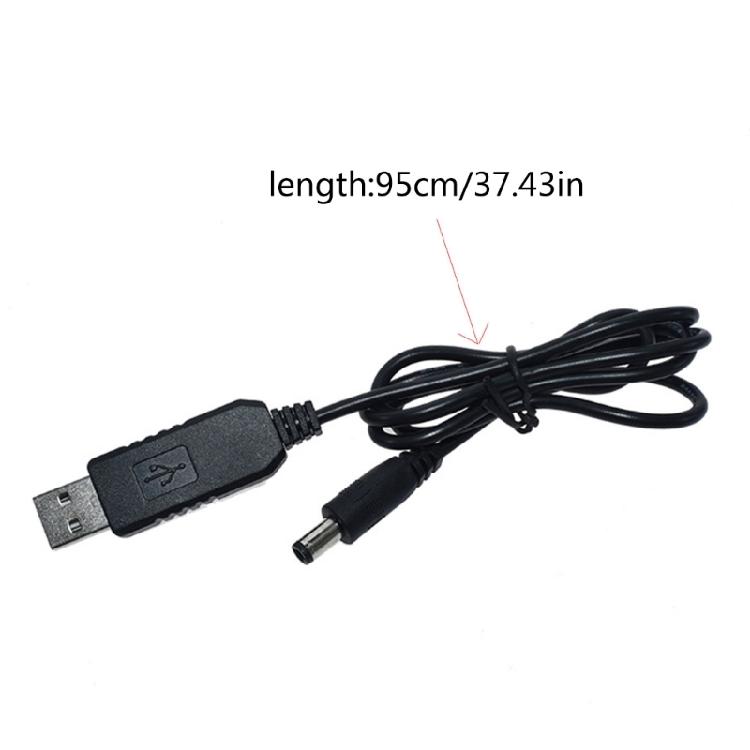USB To DC5.5x2.1mm Power Regulator Charging Cable Cord 5V To 9/5/12V Voltage Step Up Converter Cable Booster Line