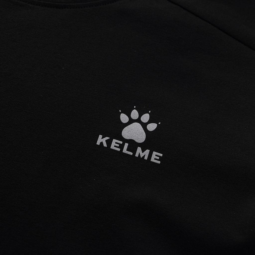 KELME Spring Cotton-Feel Quick-Dry Long Sleeve Sports T-Shirt Running Football Training Long Sleeve Sportswear Agate