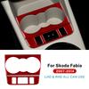 Soft Carbon Fiber Sticker For Skoda Fabia 2 MK2 5J 2007 2008 2009 2010 2011 2012 2013 2014 Car Water Cup Seat Heating Button