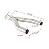 Para Aprilia Dorsoduro 750 de 2008 a 2016 DD 750 DD750 SMV 750 Escapamento de Motocicleta Silenciador Tubo de Ligação 51MM Slip-on