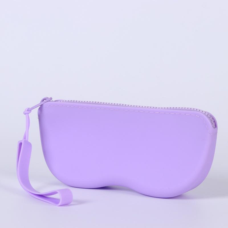 Portable Silicone Glasses Bag Sunglasses Protective Cover Storage Bag Waterproof Myopia Glasses Bag Easy-To-Clean Travel Case