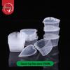 Heart-shaped 45ml Disposable Sauce Containers with Hinged Lids
