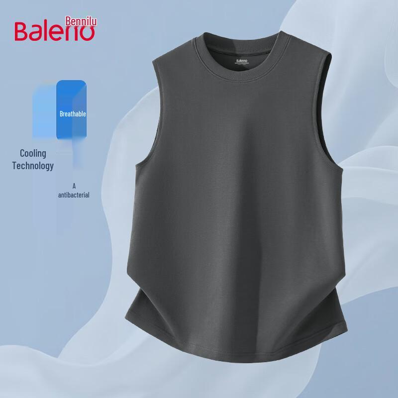 Baleno Men s Cooling Anti-Bacterial Loose Fit Tank Top L