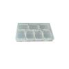 7-Compartment Transparent Storage Box for Electronic Parts and Accessories