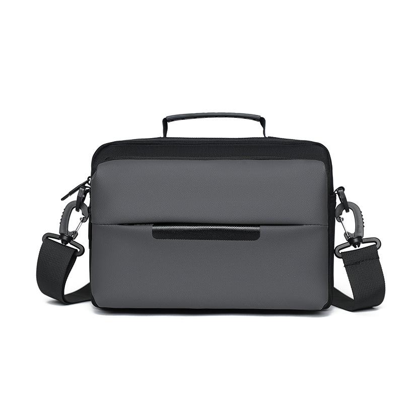 Men's Shoulder Bag Waterproof Crossbody Bag Business Chest Bag Solid Color Handbag