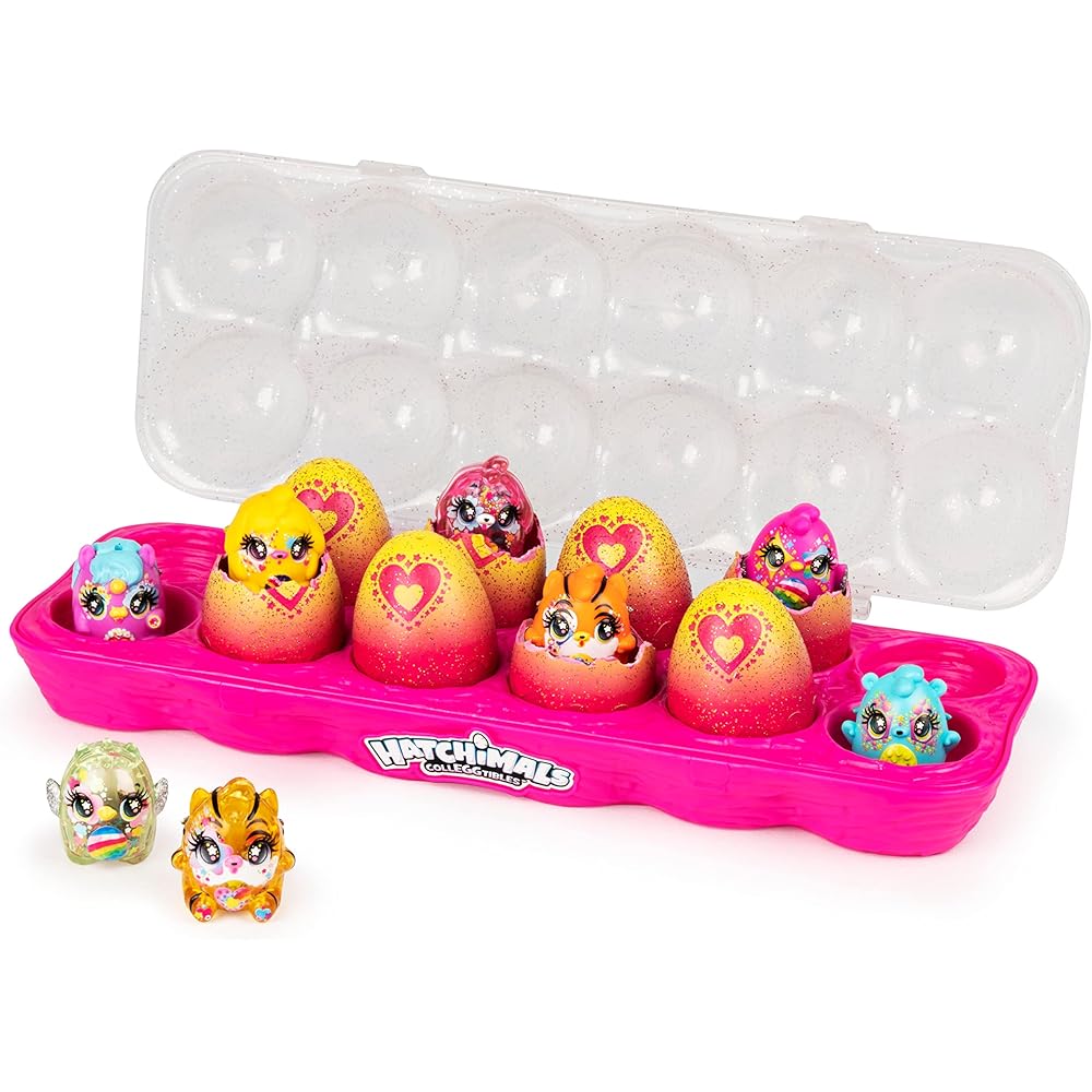 Hatchimals 12-упаковка Limmy Edish Побалуй себя Фигурки-игрушки, Идеально для дней рождений младенцев и рождественских подарков.