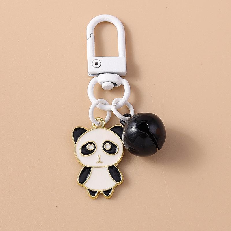 

Cute Enamel Panda Keychain Love Heart Key Ring Pendant for Women Girls Handbag Decor DIY Handmade Jewelry Gift