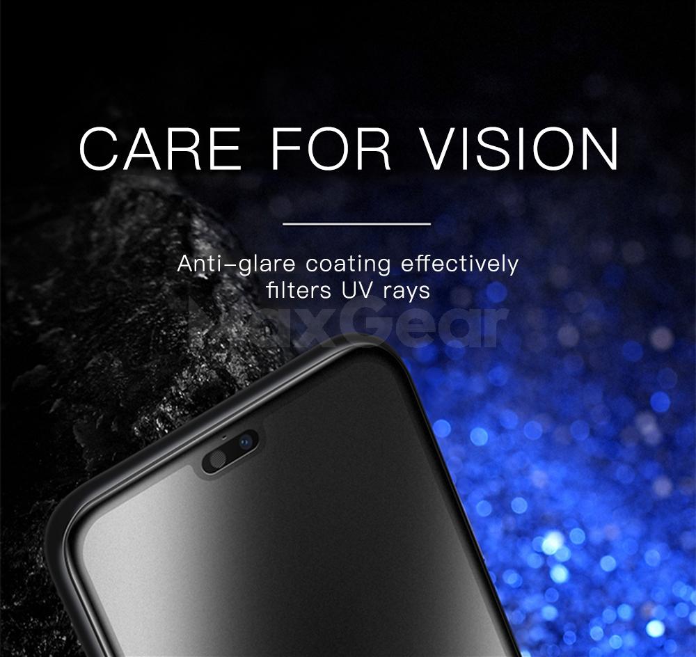 For iPhone 11 12 13 Mini 14 15 16 Pro Max X XR XS XS Max SE 2020 6 6s 7 8 Plus Matte Anti Glare Full Screen Tempered Glass Film