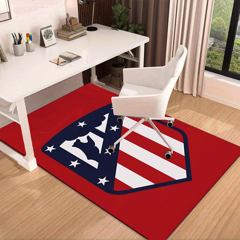 Atletico Football Club Printed Area Rug for Office, Chair Rug, Decorative Carpet Floor Mat, Large Size Fan gifts Christmas gifts