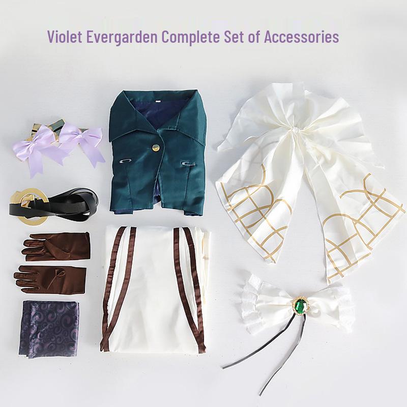Violet Evergarden Full Cosplay Set with Wig for Stage Performance