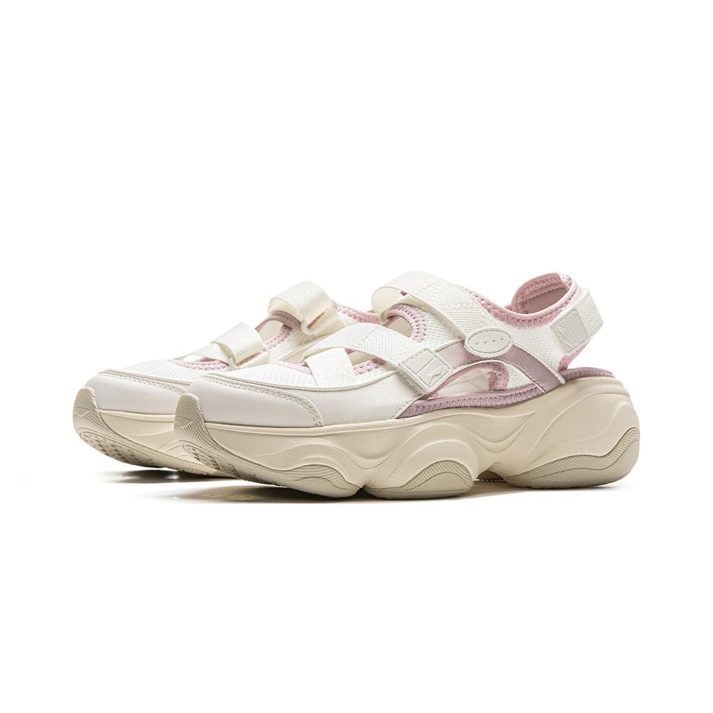 Li Ning Honey Synthetic Leather River Trekking Shoes Women's White Pink AGUV026-3