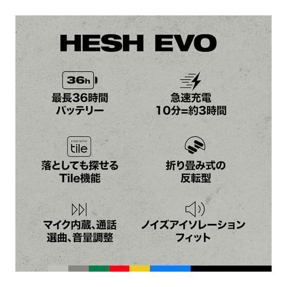 [Skull Candy Official Store] Wireless Headphones HESH EVO [With Original Sticker] (BONE WHITE)