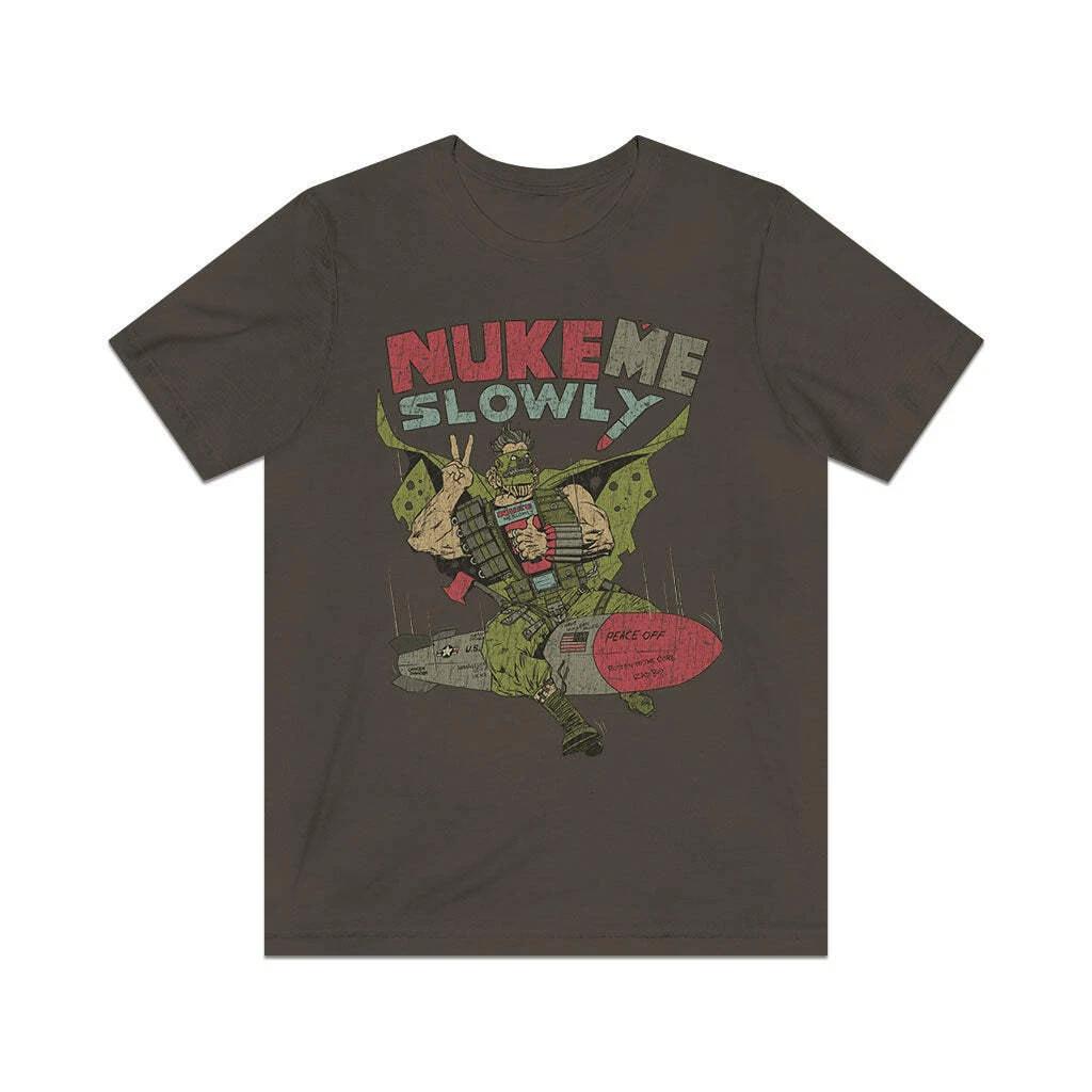 

Nuke Me Slowly 1987 Vintage Men s T shirt S