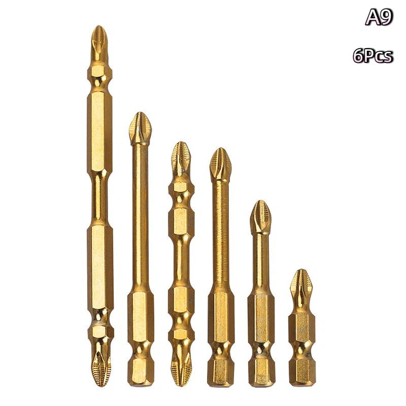 K5 Strong Magnetic Screwdriver High Hardness Bits Set Anti-Slip S2 Standard Non-Slip Cross Head Electric Screwdriver Set