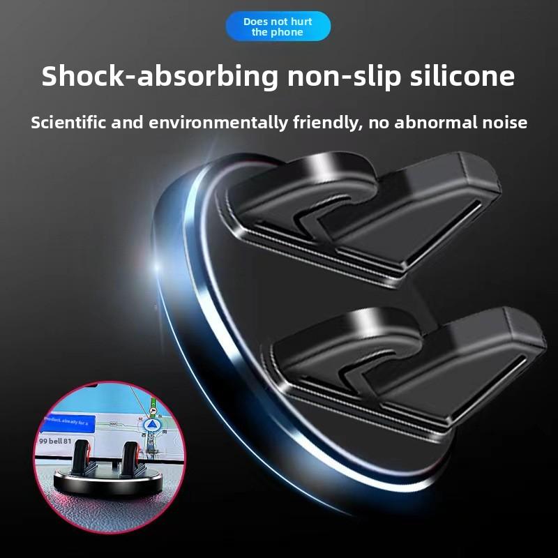 Mobile phone car bracket Aluminum alloy 360 rotating car dashboard support frame Fixed on the car, navigation driving