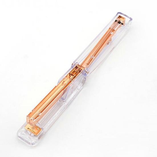 Transparent Desktop Stapler Labor-Saving Heavy Duty 25-sheet Capacity Anti-Slip Base Prevents Staple Jams One-finger Stapler School Office Supplies