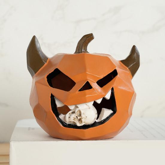 Halloween Pumpkin Ornament Indoor Outdoor Pumpkin Statue Dining Table Living Room Bedroom Decoration