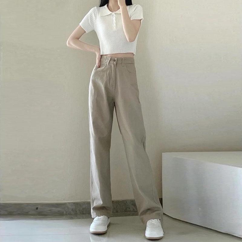 Straight Leg Jeans for Women High Waist Trend Denim Pants Mom Jean Baggy Pants Casual Comfort Trousers Oversize