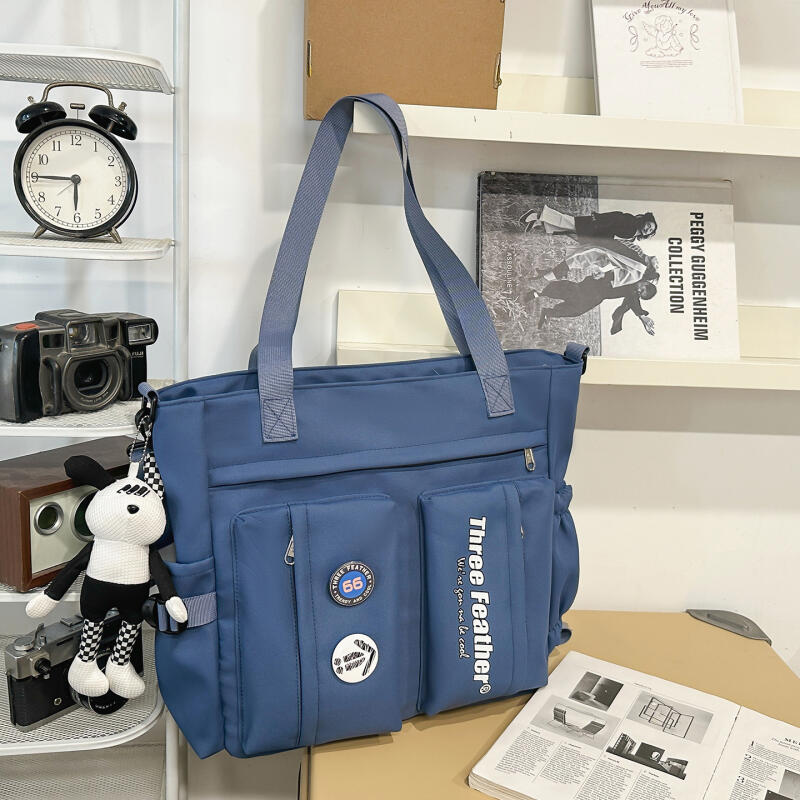 Messenger Bag mit mehreren Fächern für Herren und Damen, große Kapazität, Studenten-Klassentasche, Umhängetasche