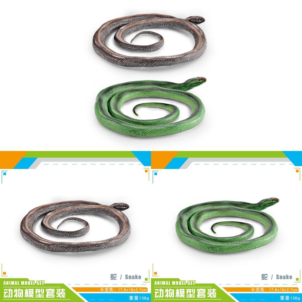 Wild Reptile Snake Model For Kids Educational Collectible Pvc Decor Toy