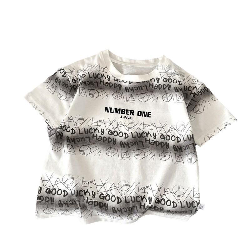 Jungen Sommer Tie-Dye Baumwoll-T-Shirt - Trendy, Atmungsaktiv & Lockerer Schnitt