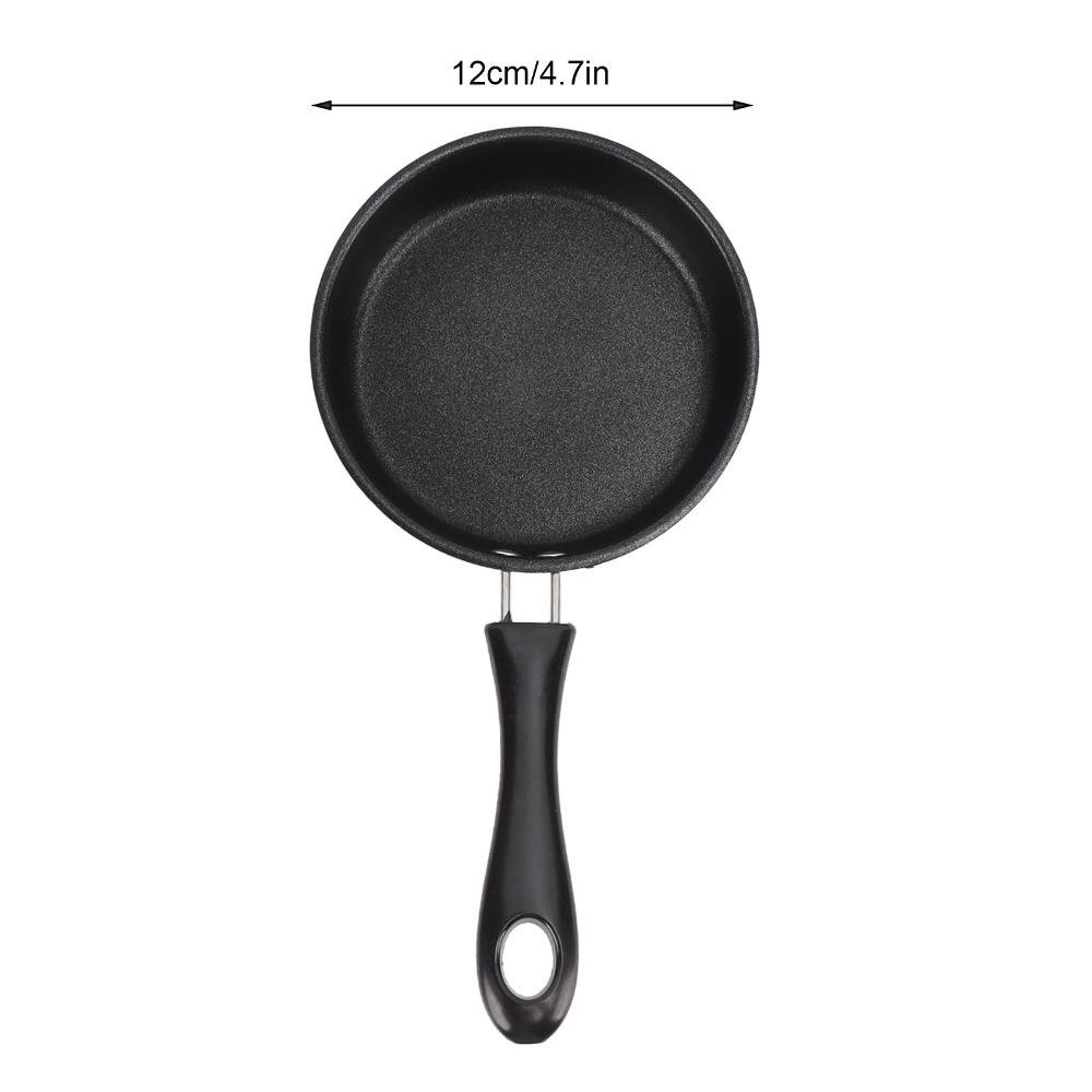 Saucepan Non-Stick Frying Pan Thickened Comfortable Handle Omelet Pan 12cm/4.7in Easy to Clean Egg Skillet Home Use