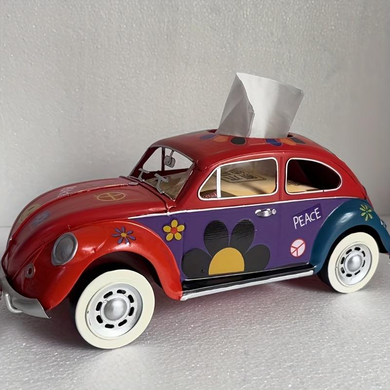 1pc Retro Iron Art Creative Industrial Style Bus Tissue Box Living Room Desktop Decoration Dining Room Paper Box Shooting Props