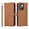 For Oppo Reno14 F 5G Case with Shoulder/Wrist Strap Leather Phone Cover Stand Wallet