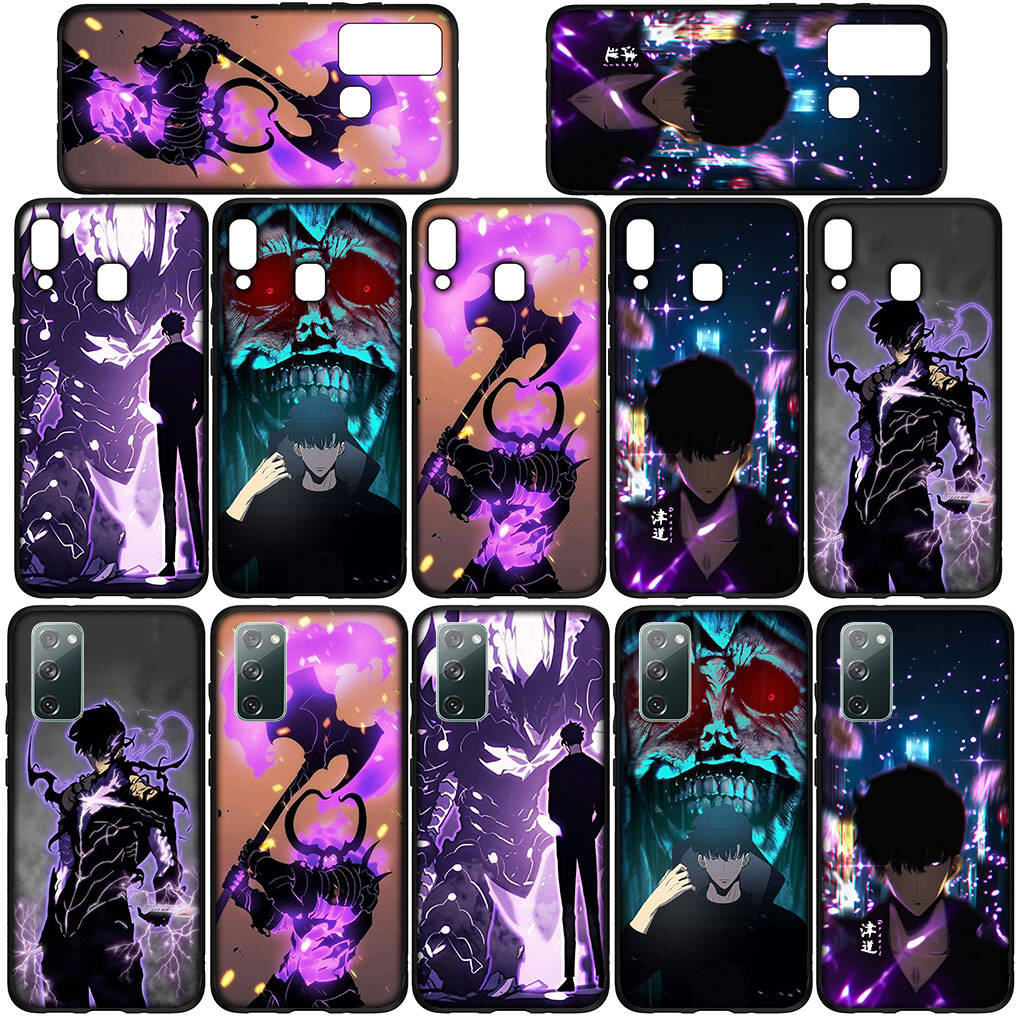 Phone Case for Samsung Galaxy S25 S23 S22 S24 Ultra FE A05 A06 A15 A16 A36 A37 A35 A54 A55 A56 A57 A25 A26 A53 Solo Leveling Anime Arise Poster Cover