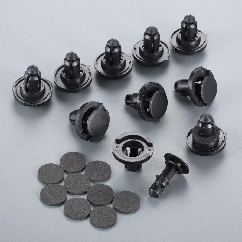 

10Pcs Black Car Bumper Fastener 90914-0055,Engine Hood Mudguard,For Side Skirt/Sill Moulding/Rocker Cover Clips,Car Accessories
