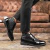 Jarní podzimní móda PÁNSKÉ ležérní oxfordské kožené boty klasický design pánské černé zlaté vysoké obchodní formální kotníkové boty