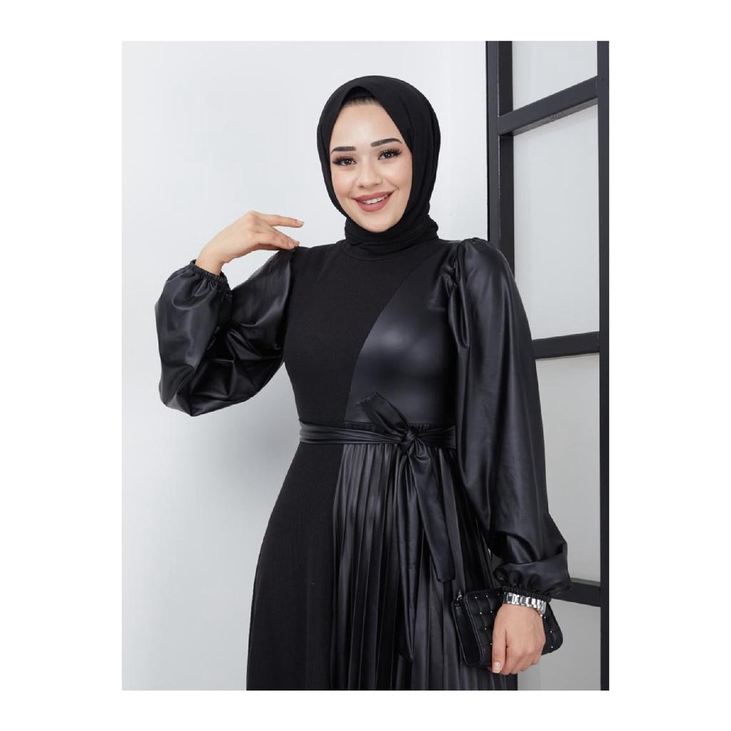 chinese dress ladies FARAH DRESS CHOCOLATE – DEMURE HIJABS main image 0