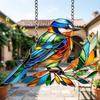 Birds Hanging Ornaments Acrylic Bird Window Decorations Colorful Sun Catchers for Christmas Trees Easter Parties Home Garden Patio Balcony Decor