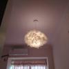 Feather White Pure Pendant Light Hanging Lamp Modern Chandelier Decor Bedroom