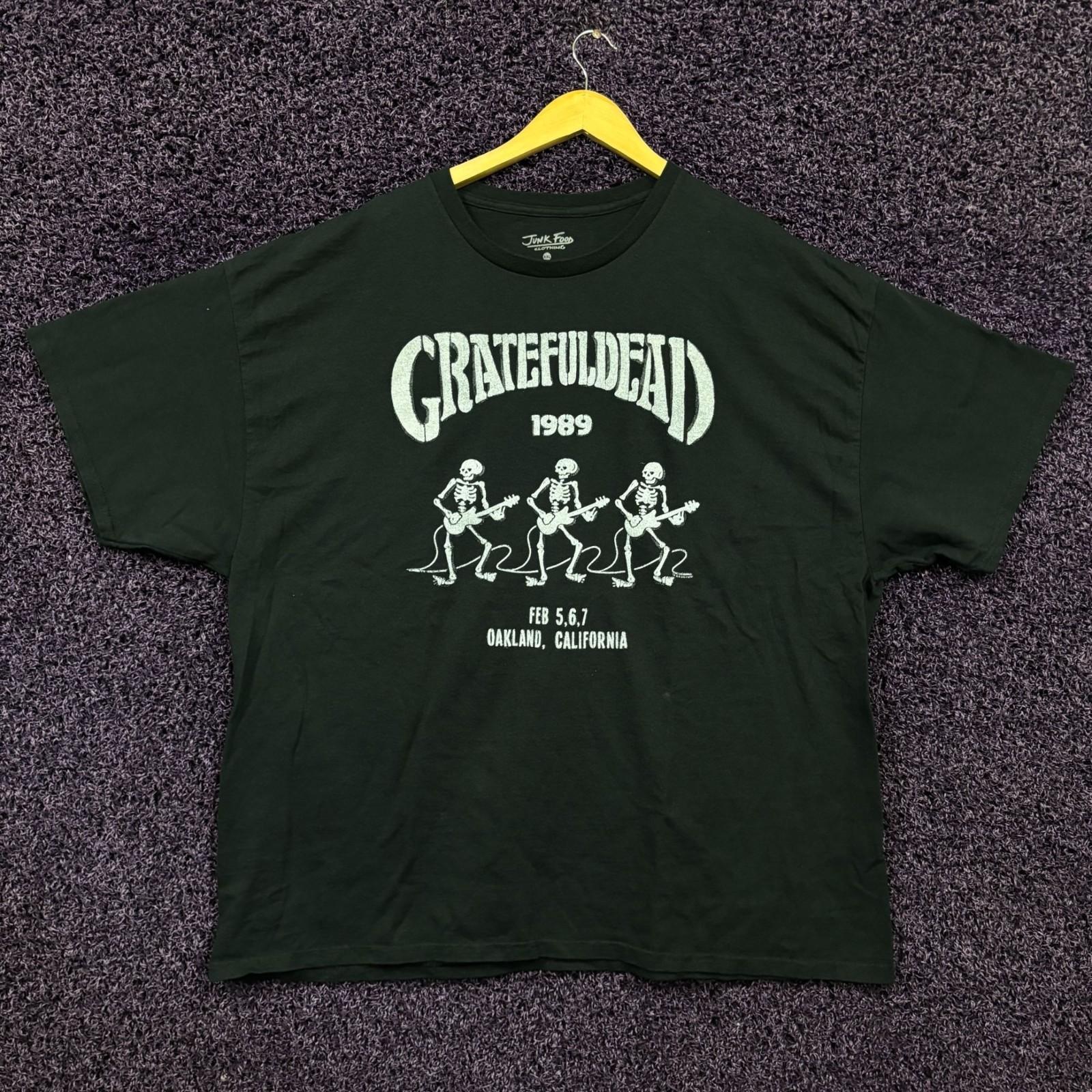 Grateful Dead Summer Tour 1989 Oakland Rock Show T-Shirt XXL L