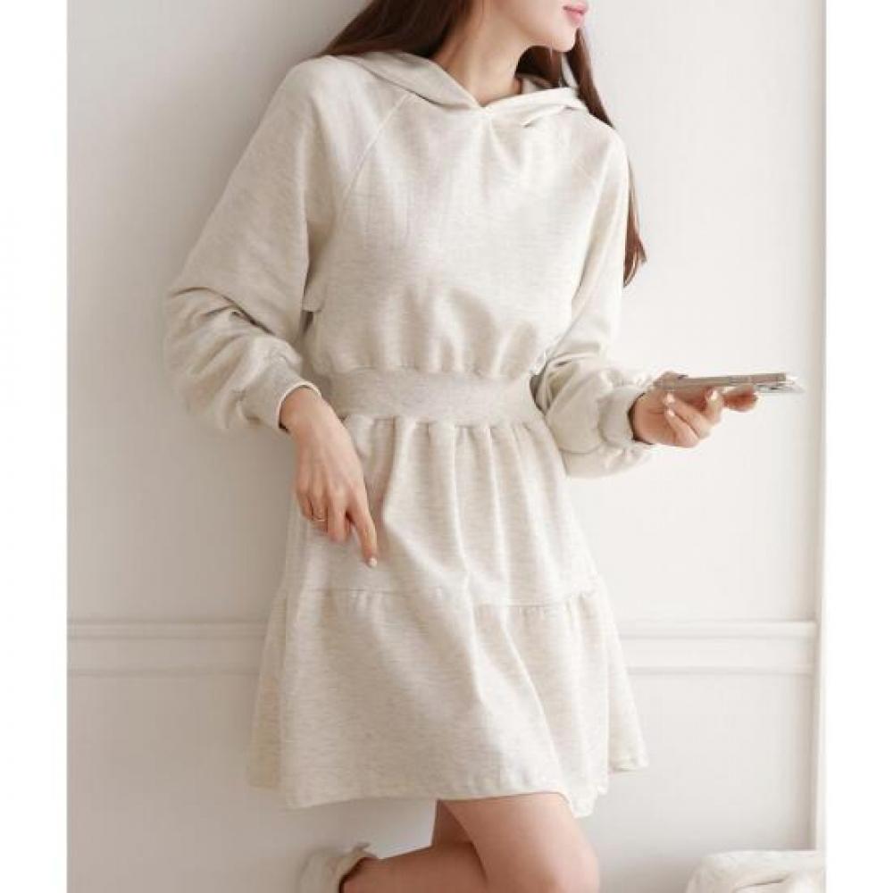 New Arrivals Open Run Meheri Hoodie Sports Frill Women Flare Spring Dress