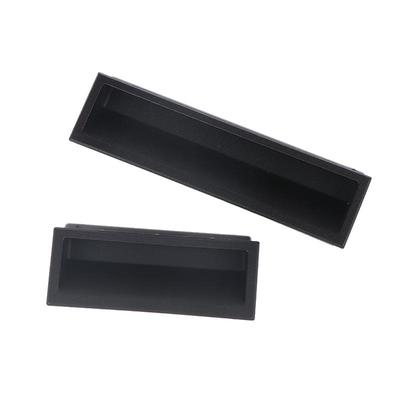 Industrial Iron Sheet Cabinet Pull Plastic Concealed Handle Recessed Plastic Grip For Chassis Door Handle