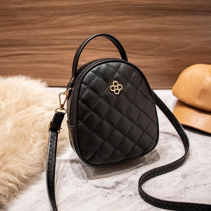 Trendy Women's Bag Mini Portable Oblique Span Bag, Simple and Fashionable Diamond Embroidery