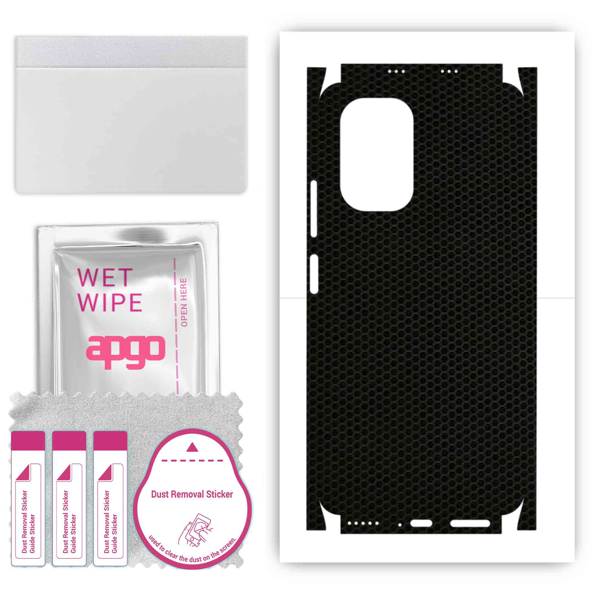 

apgo Protective Skin Sticker for the back+sides compatible with Xiaomi Mi 11X, Full Wrap Film, Foil, Vinyl - Pattern Matrix