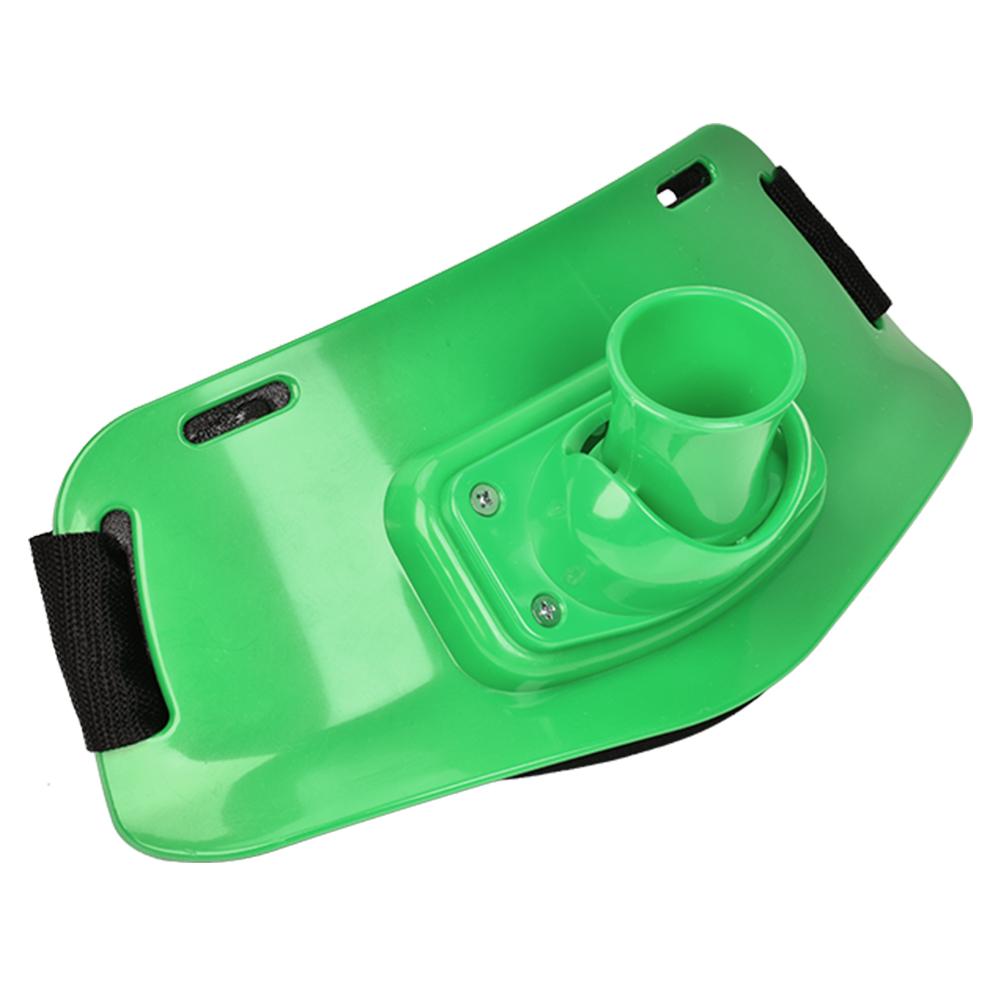 Boat Rock Fishing Rod Pole Holder Adjustable Waist Fighting Belt Tackle Accessories (Green)