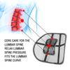 Car Seat Office Chair Massage Back Lumbar Support Mesh Ventilate Cushion Pad Black Mesh Back Lumbar Cushion for Car Driver Amagi