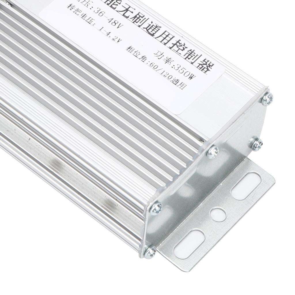 36 48V 350W Aluminium Alloy Silver Universal Brushless Motor Controller for Electric Bike Accessory