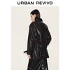UR 2026 Spring Retro PU Belt Loose Windbreaker