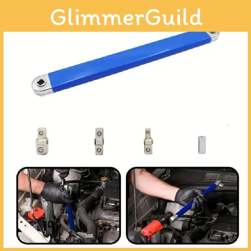 High Carbon Steel 15-inch Offset Extension Wrench Multi-functional Adjustable Tool