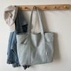Duża pojemność płócienna torba typu tote torba damska na ramię