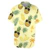 Camicia Hawaiana da Uomo a Maniche Corte con Bottoni Casual Vestibilità Larga Traspirante Camicia da Vacanza Spiaggia Top Estivo Leggero