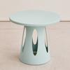 Colorful Hollow Side Table, Modern Minimalist Round End Table, Multifunctional Living Room Accent Furniture for Home Decor