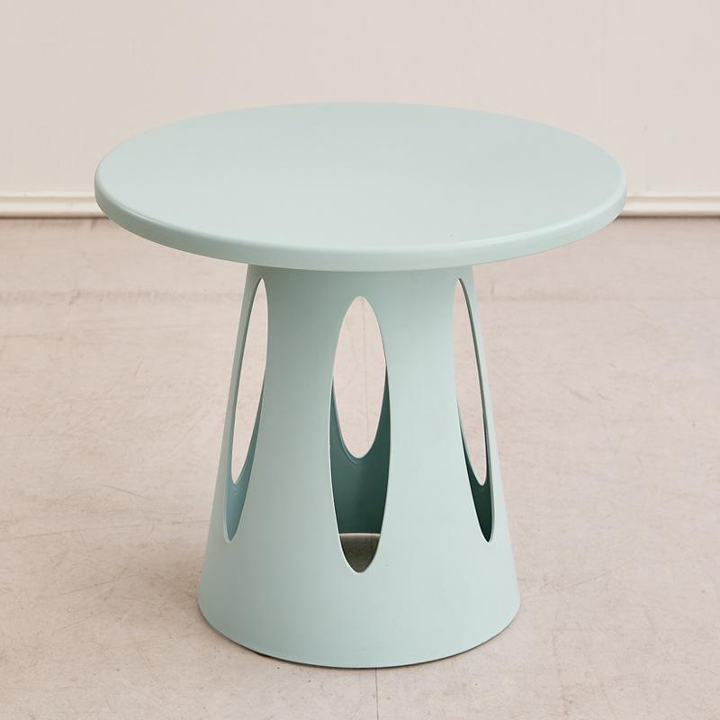 Colorful Hollow Side Table, Modern Minimalist Round End Table, Multifunctional Living Room Accent Furniture for Home Decor